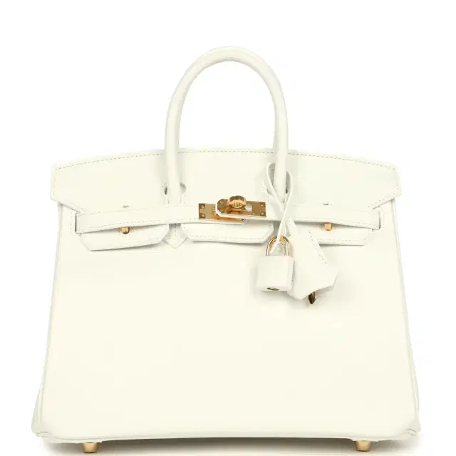 Hermes Birkin 25 New White Swift Gold Hardware