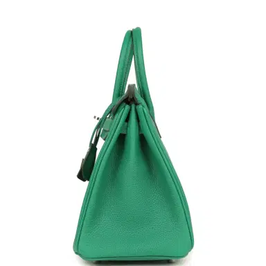 HERMÈS Hermes Birkin 25 Vert Vertigo Togo Palladium Hardware | Thumbnail 4 HERMÈS Hermes Birkin 25 Vert Vertigo Togo Palladium Hardware | Thumbnail 4