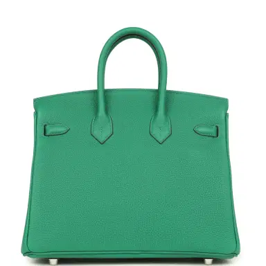 HERMÈS Hermes Birkin 25 Vert Vertigo Togo Palladium Hardware | Thumbnail 5 HERMÈS Hermes Birkin 25 Vert Vertigo Togo Palladium Hardware | Thumbnail 5