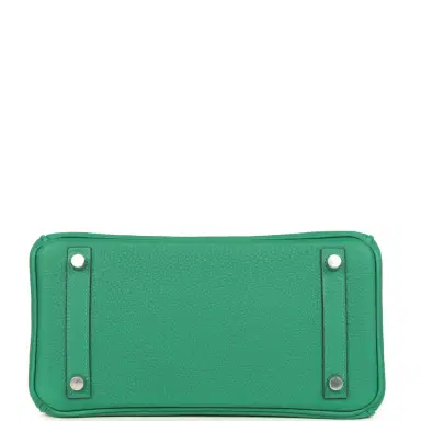 HERMÈS Hermes Birkin 25 Vert Vertigo Togo Palladium Hardware | Thumbnail 6 HERMÈS Hermes Birkin 25 Vert Vertigo Togo Palladium Hardware | Thumbnail 6