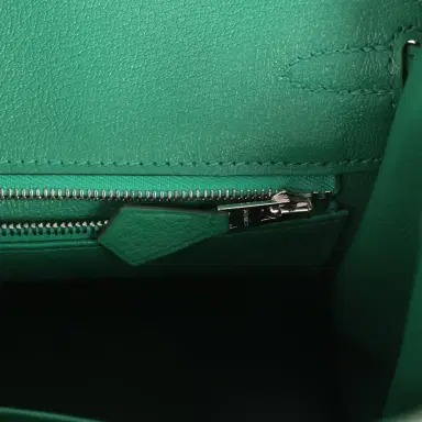 HERMÈS Hermes Birkin 25 Vert Vertigo Togo Palladium Hardware | Thumbnail 8 HERMÈS Hermes Birkin 25 Vert Vertigo Togo Palladium Hardware | Thumbnail 8