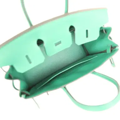 HERMÈS Hermes Birkin 25 Vert Vertigo Togo Palladium Hardware | Thumbnail 9 HERMÈS Hermes Birkin 25 Vert Vertigo Togo Palladium Hardware | Thumbnail 9
