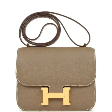 HERMÈS Hermes Constance 18 Etoupe Epsom Gold Hardware | Thumbnail 2