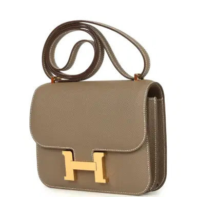 HERMÈS Hermes Constance 18 Etoupe Epsom Gold Hardware | Thumbnail 4