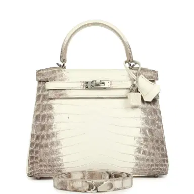 HERMÈS Hermes Kelly Retourne 25 Himalaya Niloticus Crocodile Palladium Hardware | Thumbnail 2 HERMÈS Hermes Kelly Retourne 25 Himalaya Niloticus Crocodile Palladium Hardware | Thumbnail 2