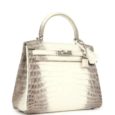 HERMÈS Hermes Kelly Retourne 25 Himalaya Niloticus Crocodile Palladium Hardware | Thumbnail 3 HERMÈS Hermes Kelly Retourne 25 Himalaya Niloticus Crocodile Palladium Hardware | Thumbnail 3