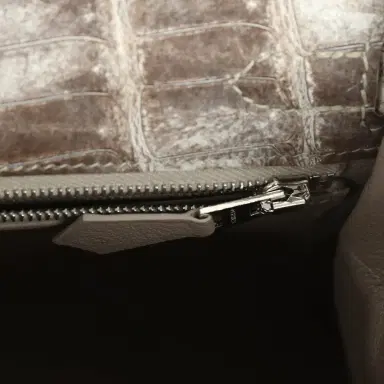 HERMÈS Hermes Kelly Retourne 25 Himalaya Niloticus Crocodile Palladium Hardware | Thumbnail 9 HERMÈS Hermes Kelly Retourne 25 Himalaya Niloticus Crocodile Palladium Hardware | Thumbnail 9