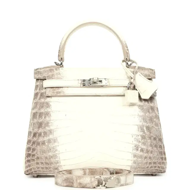 hermes Hermes Kelly Retourne 25 Himalaya Niloticus Crocodile Palladium Hardware
