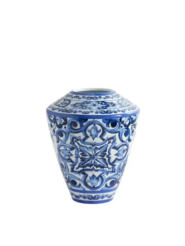 Dolce & Gabbana Large Amphora Painted Porcelain Vase