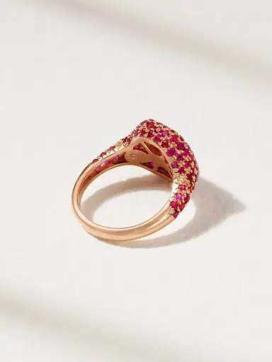 SHAY 18-karat Rose Gold Ruby Ring | Thumbnail 3