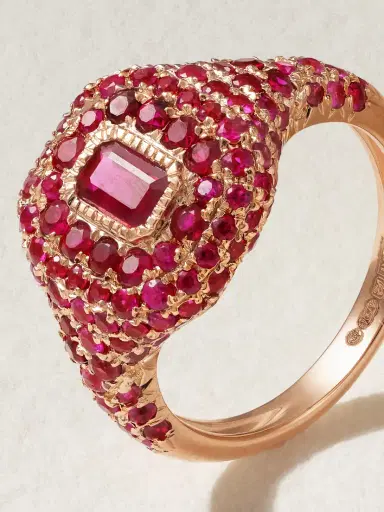 SHAY 18-karat Rose Gold Ruby Ring | Thumbnail 4