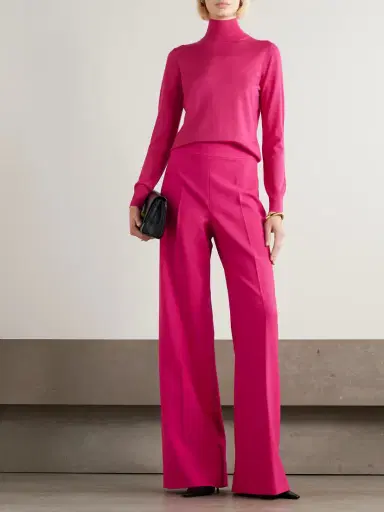 Carolina Herrera Wool And Cashmere-blend Turtleneck Sweater | Thumbnail 2