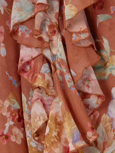 Zimmermann Awaken Belted Ruffled Floral-print Cotton And Silk-blend Crepe De Chine Maxi Skirt | Thumbnail 5 Zimmermann Awaken Belted Ruffled Floral-print Cotton And Silk-blend Crepe De Chine Maxi Skirt | Thumbnail 5