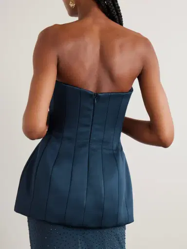 Rebecca Vallance Elivera Paneled Strapless Satin Top | Thumbnail 3 Rebecca Vallance Elivera Paneled Strapless Satin Top | Thumbnail 3