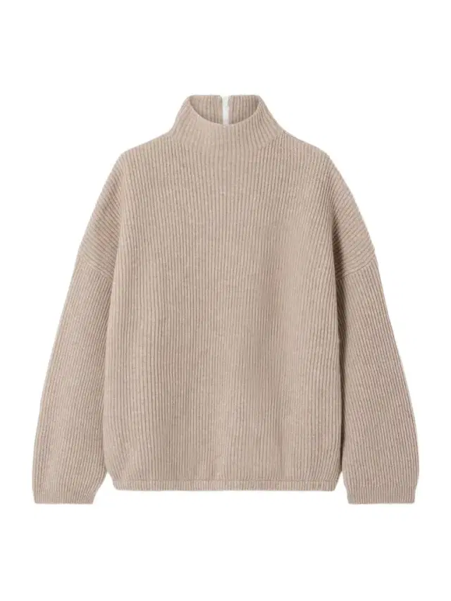 Bead-embellished Ribbed Cashmere Turtleneck Sweater