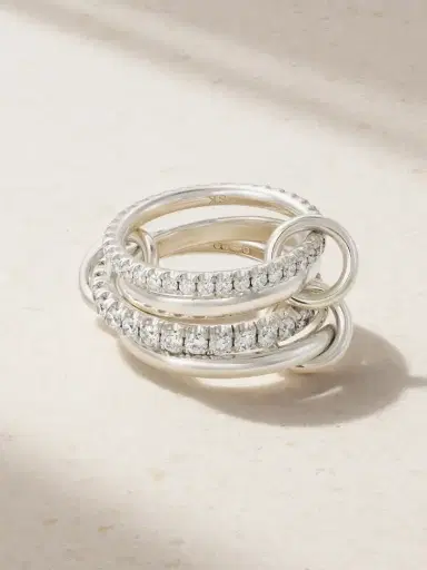 Spinelli Kilcollin Halley Sterling Silver Diamond Ring | Thumbnail 1 Spinelli Kilcollin Halley Sterling Silver Diamond Ring | Thumbnail 1