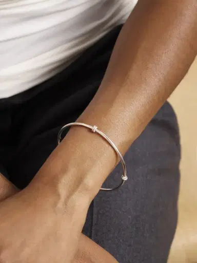 Spinelli Kilcollin Kini Sterling Silver Diamond Bangle | Thumbnail 2