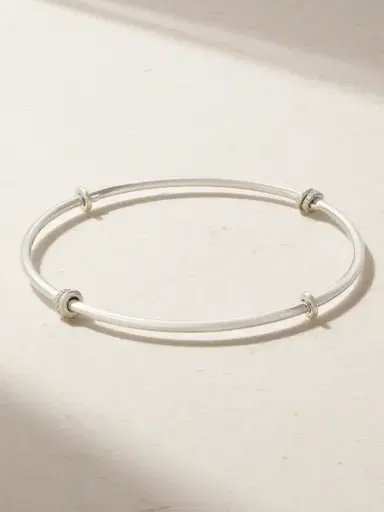 Spinelli Kilcollin Kini Sterling Silver Diamond Bangle | Thumbnail 1