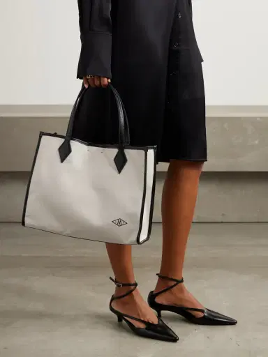 Métier Chameleon 34 Leather-trimmed Canvas Tote Bag | Thumbnail 2 Métier Chameleon 34 Leather-trimmed Canvas Tote Bag | Thumbnail 2
