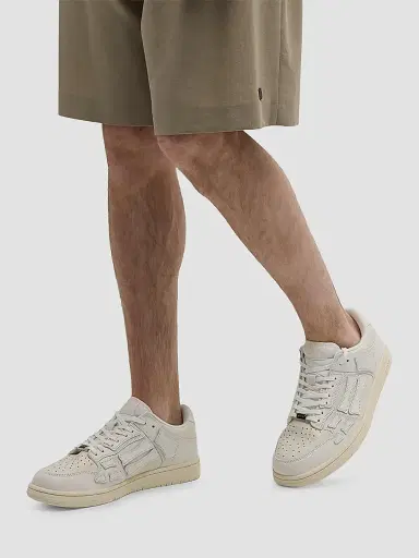 Amiri Men's Skel Leather Low-Top Sneakers - White | Thumbnail 6 Amiri Men's Skel Leather Low-Top Sneakers - White | Thumbnail 6