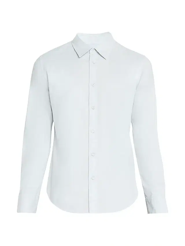 rag & bone Men's Tomlin Stretch-Cotton Dobby Shirt - Medium Blue
