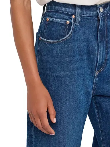 PAIGE Women's Arellia High-Rise Barrel-Leg Ankle Jeans | Thumbnail 5