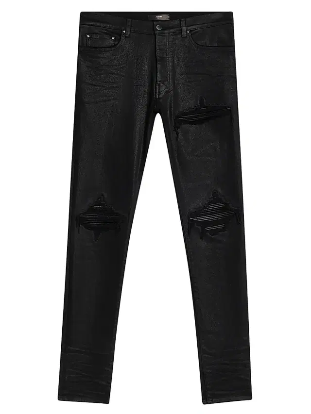 Men's MX1 Waxed Skinny Jeans - Black