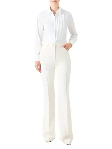Akris Women's Pintuck Pleated Cotton Shirt | Thumbnail 2 Akris Women's Pintuck Pleated Cotton Shirt | Thumbnail 2