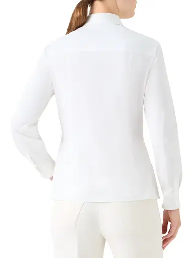 Akris Women's Pintuck Pleated Cotton Shirt | Thumbnail 5 Akris Women's Pintuck Pleated Cotton Shirt | Thumbnail 5