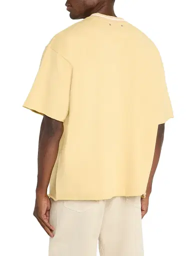 Golden Goose Men's Journey Cotton Fleece Short-Sleeve T-Shirt - Beige - Size Small | Thumbnail 4