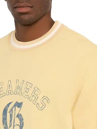 Golden Goose Men's Journey Cotton Fleece Short-Sleeve T-Shirt - Beige - Size Small | Thumbnail 5
