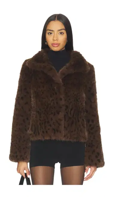 Generation Love Lexy Leopard Faux Fur Jacket | Thumbnail 1