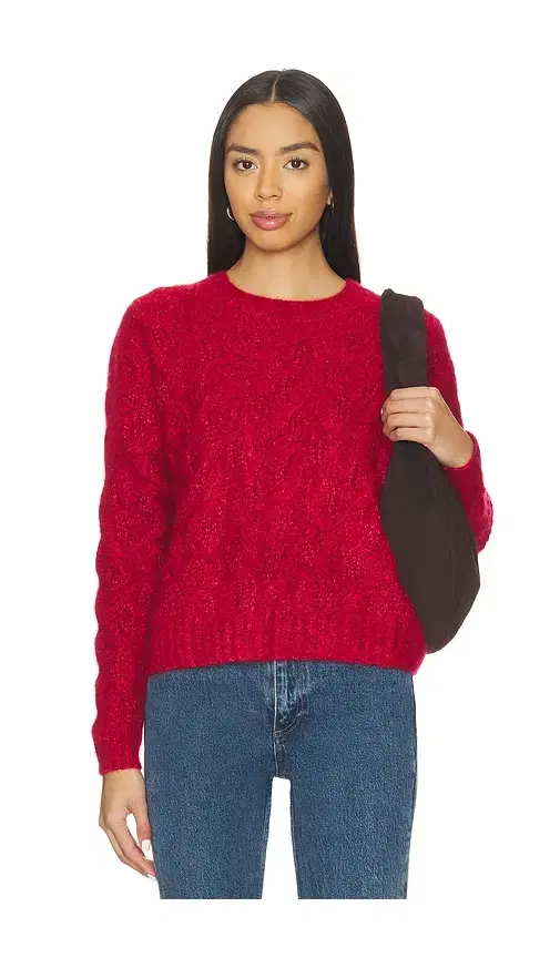Autumn Cashmere Cable Crew Sweater