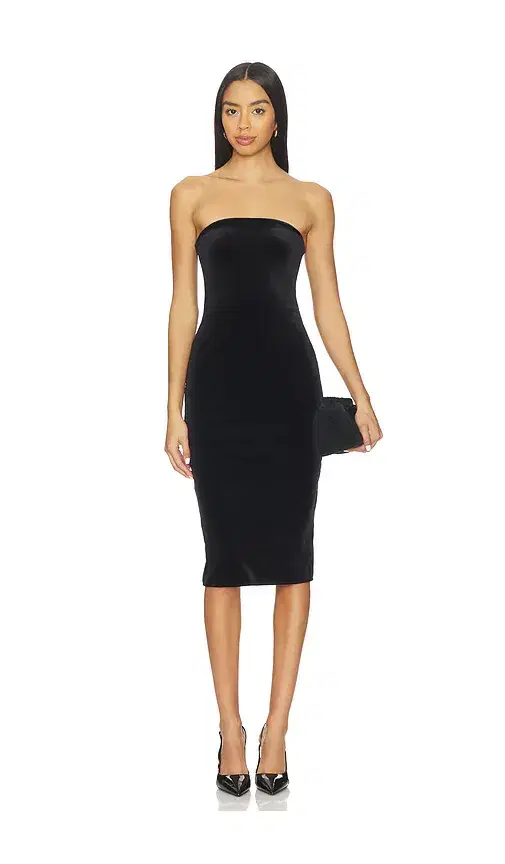 Commando Velvet Strapless Midi Dress