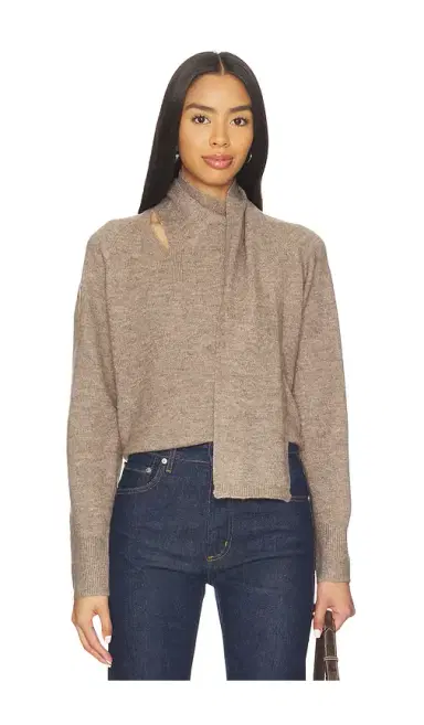 Line & Dot Billie Scarf Sweater | Thumbnail 1