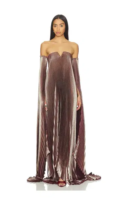 L'Idée Black Tie Gown With Drama Sleeves | Thumbnail 1