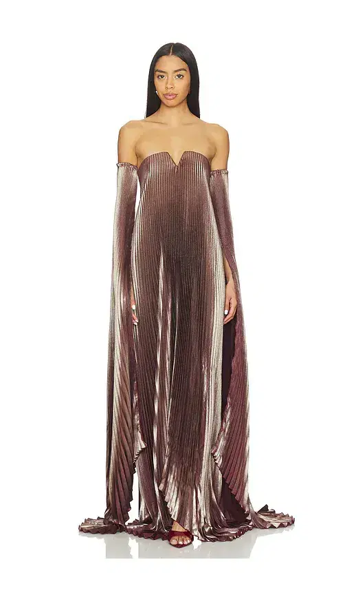 Black Tie Gown With Drama Sleeves
