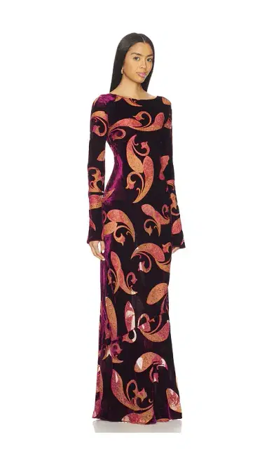 retrofete Iona Velvet Dress | Thumbnail 2