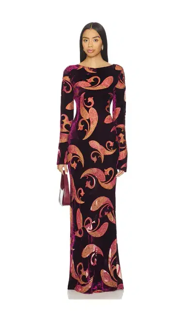 retrofete Iona Velvet Dress | Thumbnail 1