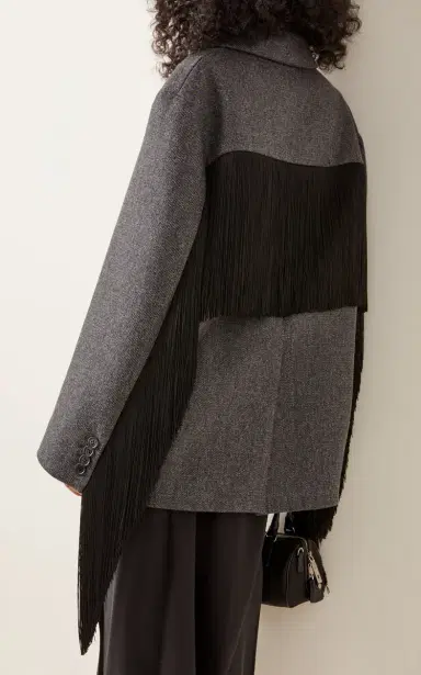 Prada Oversized Single-Breasted Wool Jacket | Thumbnail 3
