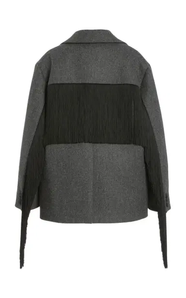 Prada Oversized Single-Breasted Wool Jacket | Thumbnail 4
