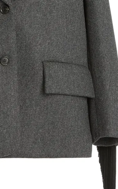 Prada Oversized Single-Breasted Wool Jacket | Thumbnail 5