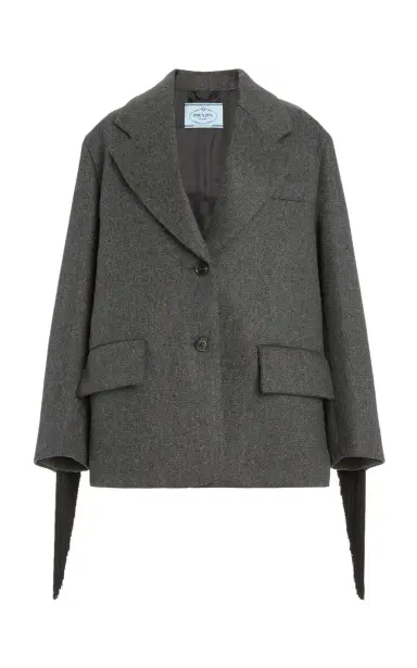 Prada Oversized Single-Breasted Wool Jacket | Thumbnail 1