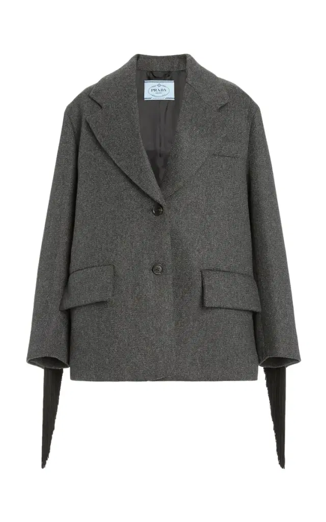 Prada Oversized Single-Breasted Wool Jacket