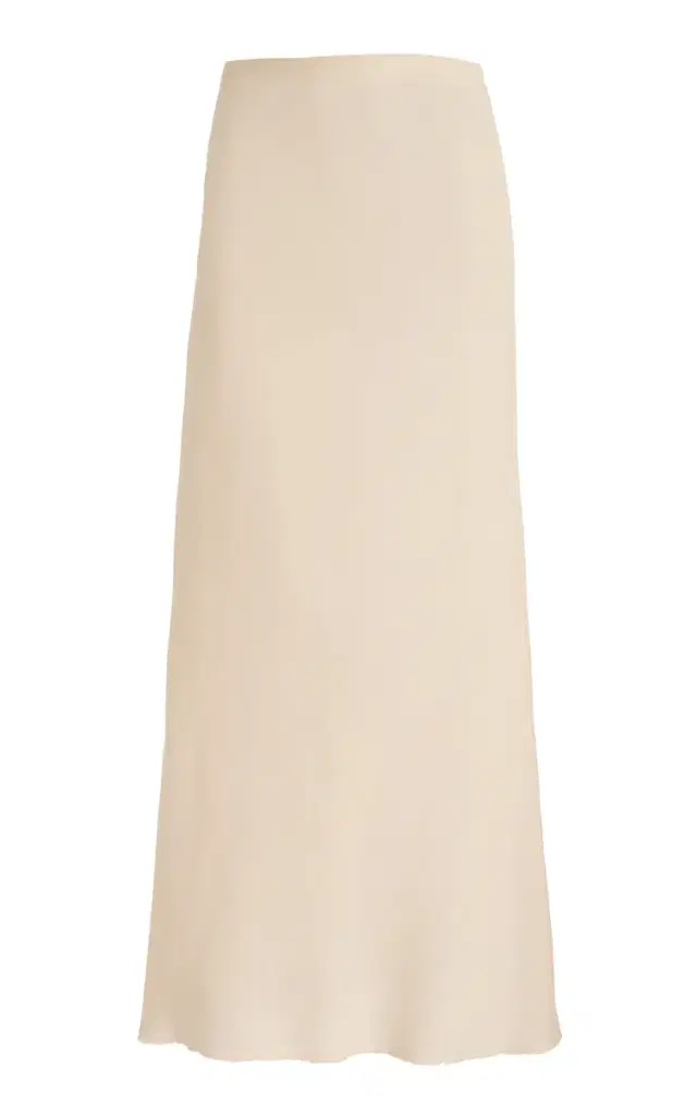 Belo Wool-Silk Maxi Skirt
