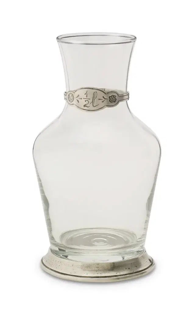 Glass Carafe; 1/2 Litre - Clear