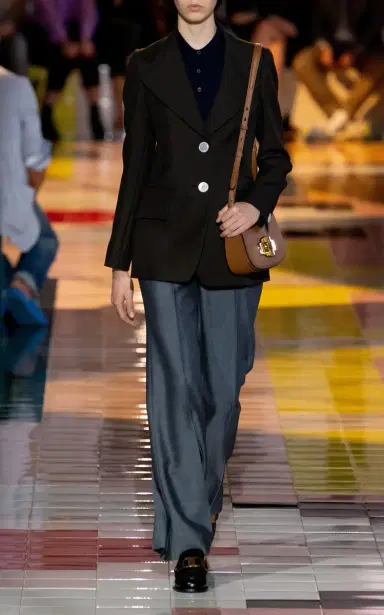 Prada Mohair-Blend Wide-Leg Pants | Thumbnail 3 Prada Mohair-Blend Wide-Leg Pants | Thumbnail 3