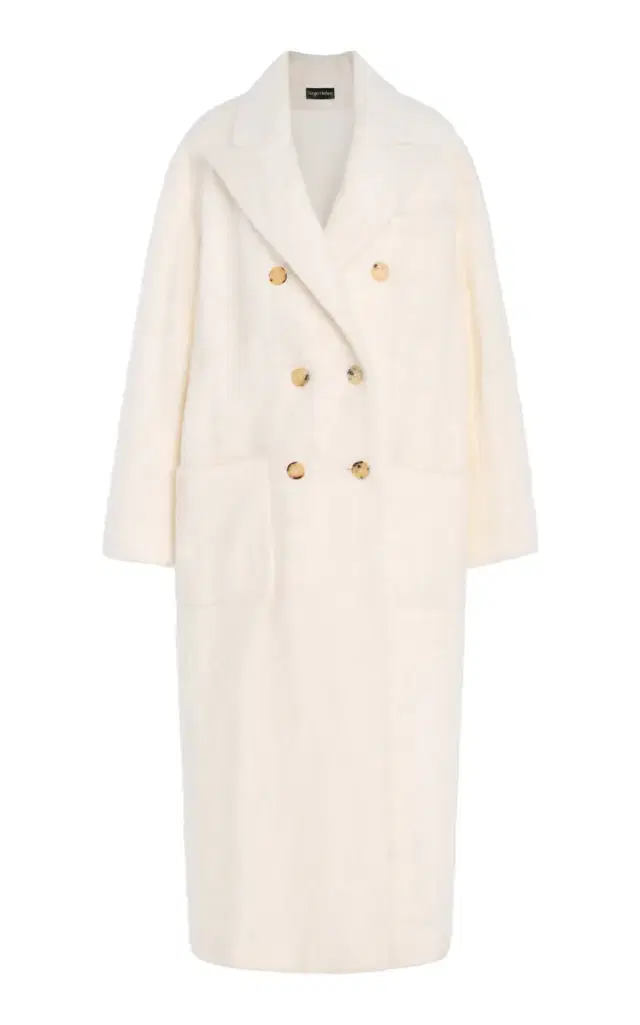 Sergio Hudson Double Breasted Oversized Coat