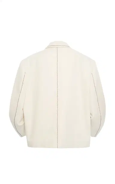 Miu Miu Embroidered Puffed-Sleeve Cady Jacket | Thumbnail 4