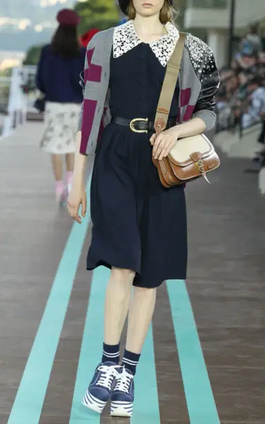 Miu Miu Lace Collar Dress | Thumbnail 2